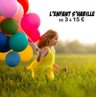 Vente privée L'Enfant s'habille de 3 à 15€